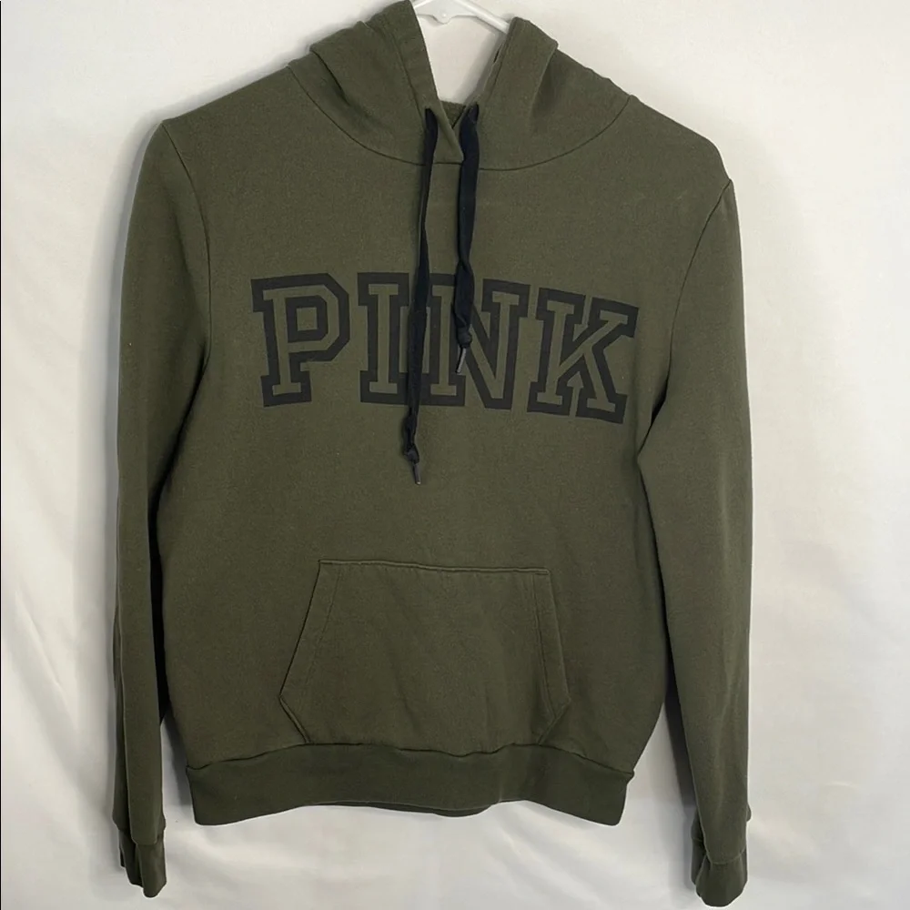 Victoria's Secret‎ PINK Olive green Hoodie size medium